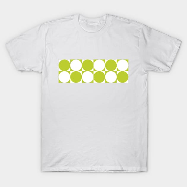 Green and White Circles T-Shirt by Orchyd